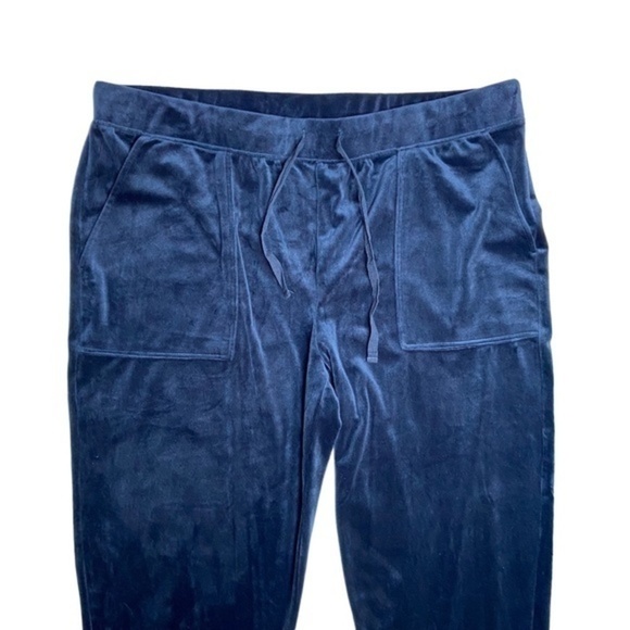 Time And Tru Velour Velvet Pants Midnight Blue Size XXL 20 - Picture 2 of 12